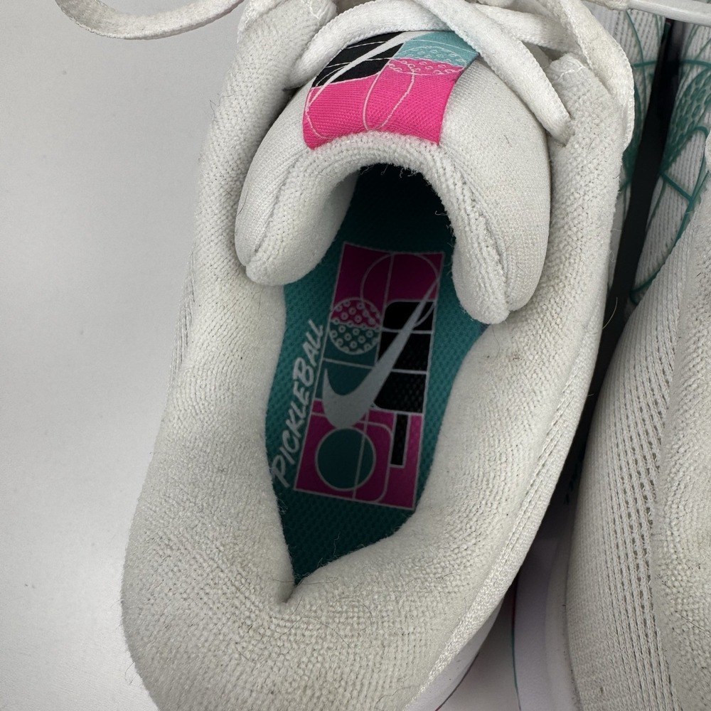 Nike Zoom Challenge Womens 12 Pickleball Court Shoe White Pink Retro FQ4155-101 - Picture 7 of 11